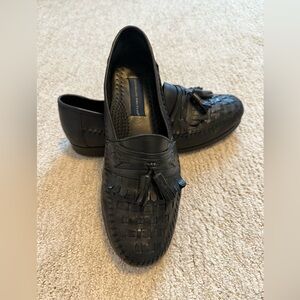 Giorgio Brutini‎ Men’s Black Tassel Weave Loafers Made in Brazil Size 10.5 D